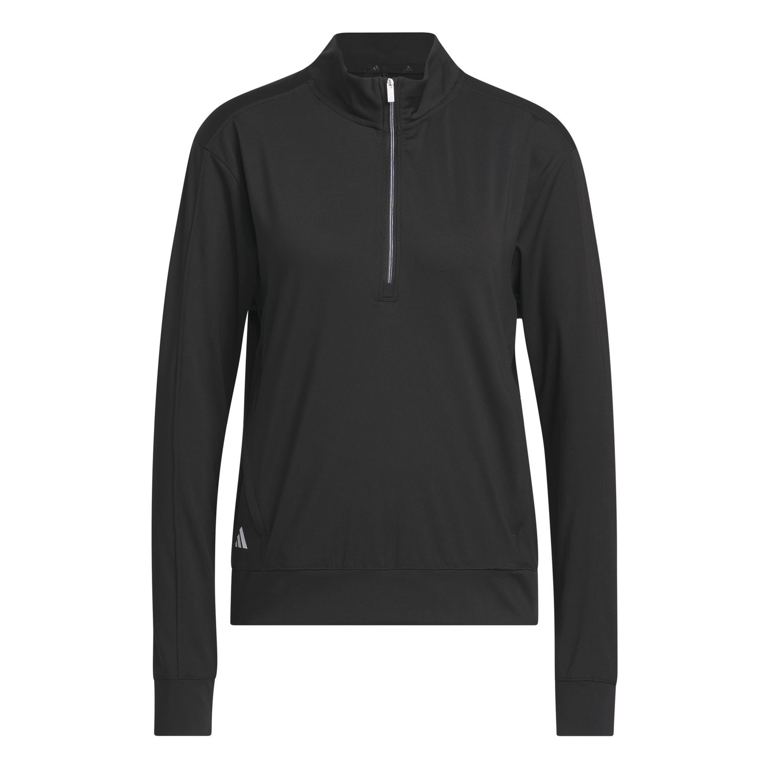 ADIDAS WOMENS ULTIMATE365 1/2 ZIP LAYERING TOP SWEATER 24, Color: BLACK, Size: XS