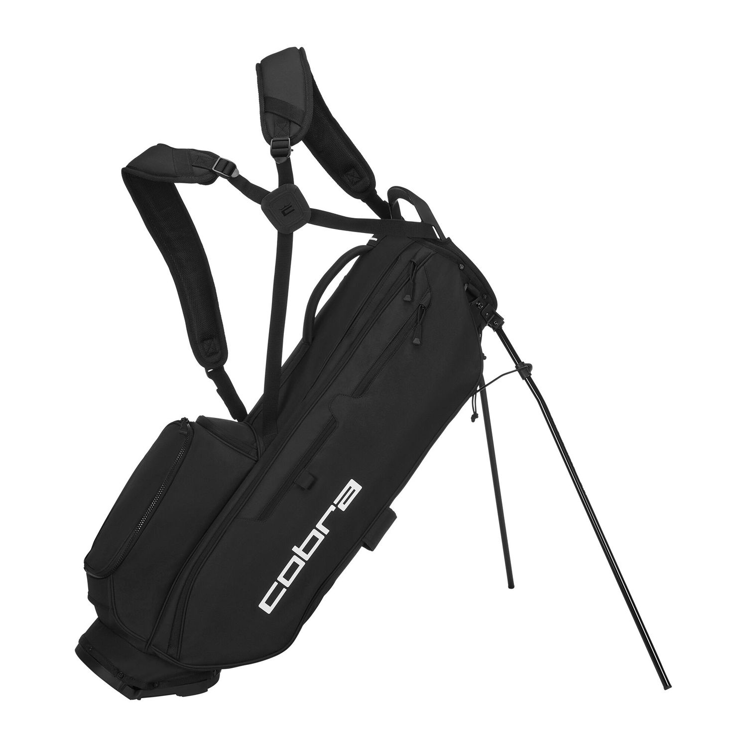 MAIN IMAGE OF COBRA UNISEX ULTRALIGHT PRO 4-WAY STAND BAG IN PUMA BLACK WITH LIGHTWEIGHT
