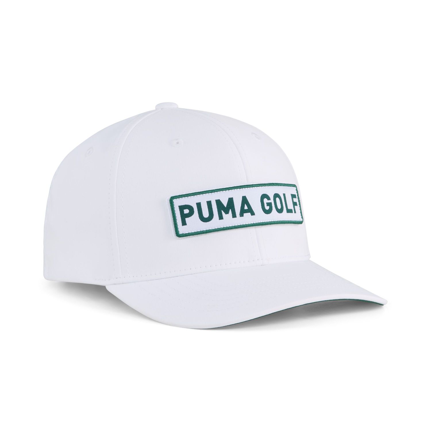 MAIN IMAGE OF PUMA MENS LOOPER HAT IN WHITE GLOW/DARK MYRTLE ADJUSTABLE WITH SUPERIOR BREATHABILITY
