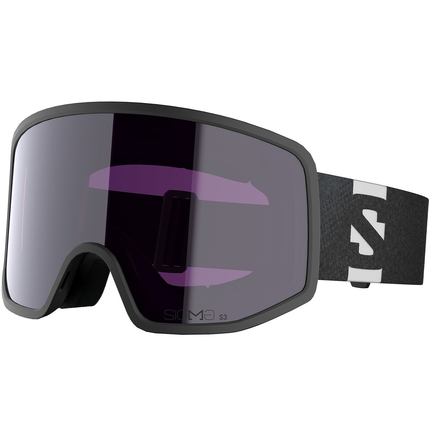 SALOMON UNISEX SENTRY PRO S WITH EXTRA LENS GOGGLES 25, Frame Color: BLACK, Lens Color: SIGMA SKY BLUE/SIGMA LIGHT BLUE