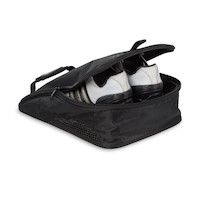 MAIN IMAGE OF BAG BOY UNISEX SHOE BAG GOLF ACCESSORY IN BLACK O/S WITH VENTILATION AND CARRY HANDLE