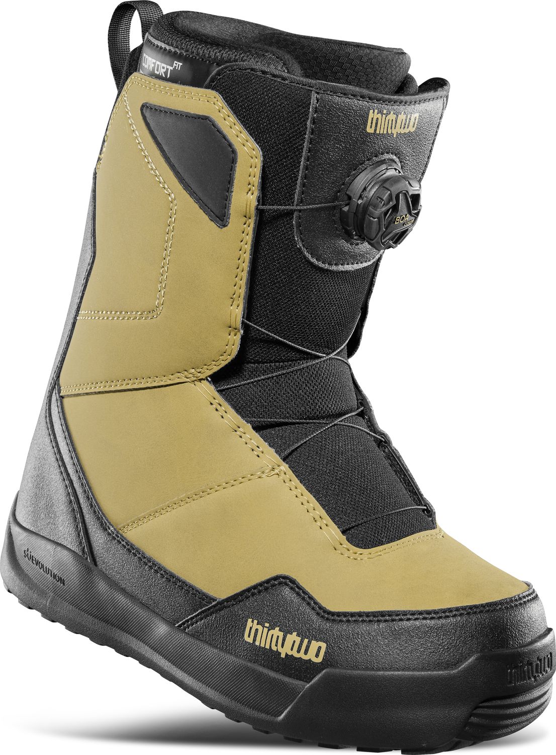 THIRTY TWO MENS SHIFTY BOA SNOWBOARD BOOTS 25, Color: TAN/BLACK, Size: 10.5