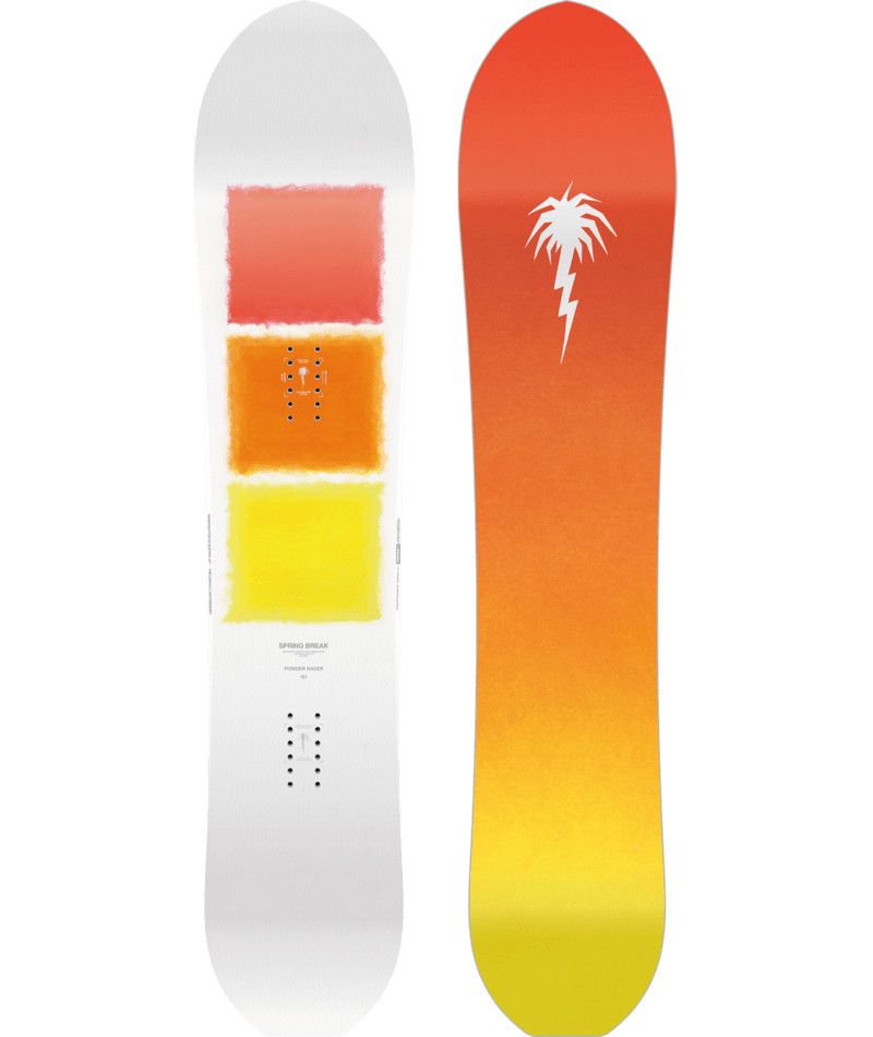 CAPITA MENS SB POWDER RACERS SNOWBOARD 25, Color: WHITE/ORANGE/PINK/YELLOW, Size: 151
