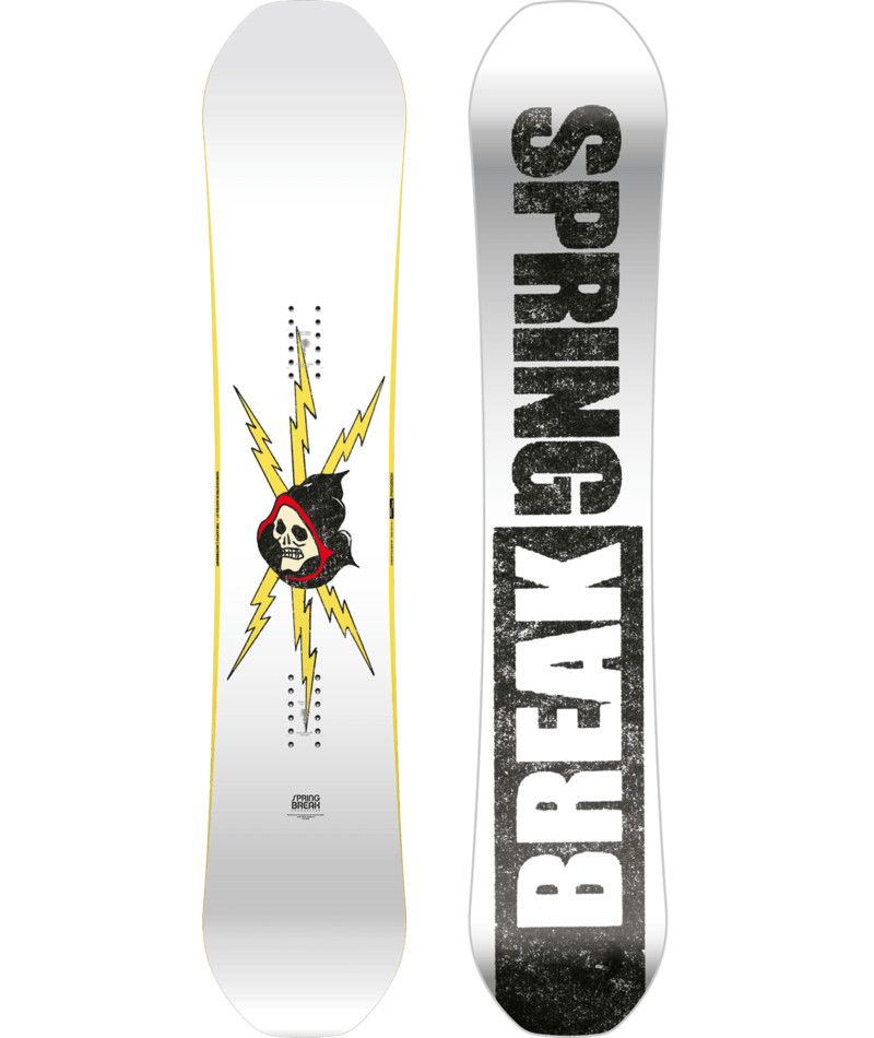 CAPITA MENS SB RESORT TWIN SNOWBOARD 25, Color: WHITE/BLACK/YELLOW, Size: 160