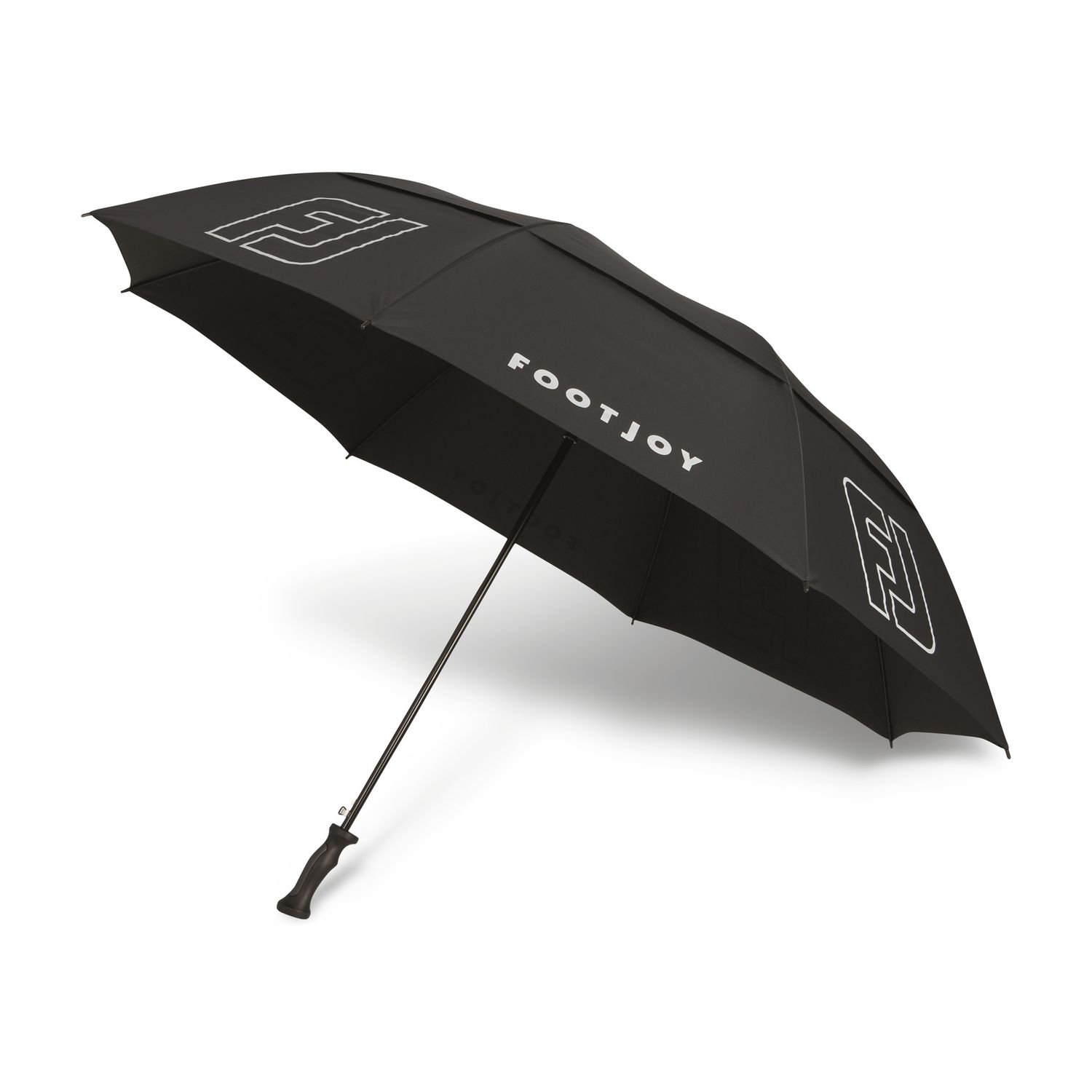 MAIN IMAGE OF FOOTJOY UNISEX DRYJOYS UMBRELLA IN WHITE/BLACK 68.5&quot; WITH LIGHTWEIGHT DESIGN