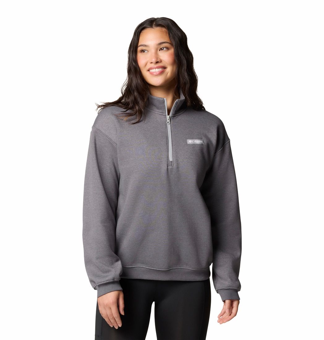 MAIN IMAGE OF COLUMBIA WOMENS MERIDIAN CREEK™ QUARTER ZIP SWEATER IN COLUMBIA GREY XS WITH WARMTH