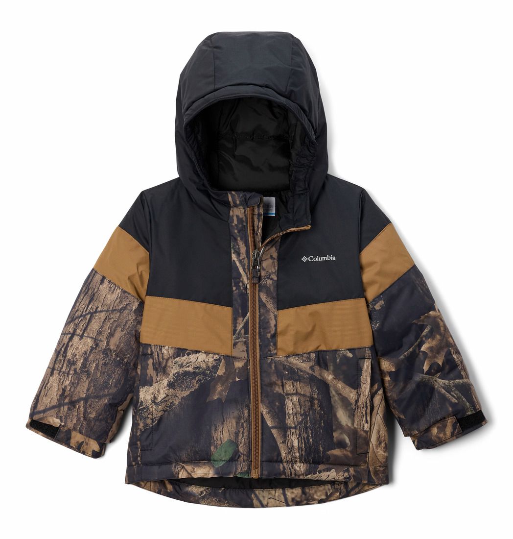 MAIN IMAGE OF COLUMBIA YOUTH BOYS LIGHTNING LIFT™ III PRINTED WINTER JACKET IN TIMBERWOLF/BLACK 2T