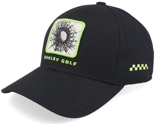 MAIN IMAGE OF OAKLEY UNISEX PERFORMANCE PATCH TRUCKER CAP IN BLACKOUT O/S WITH CUSTOMIZED FIT
