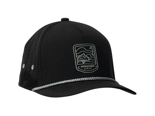 MAIN IMAGE OF BRIDGESTONE MENS CC ROPE HAT IN BLACK ADJUSTABLE
