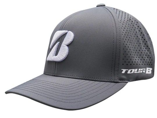 MAIN IMAGE OF BRIDGESTONE MENS TOUR LASER HAT IN GRAY ADJUSTABLE