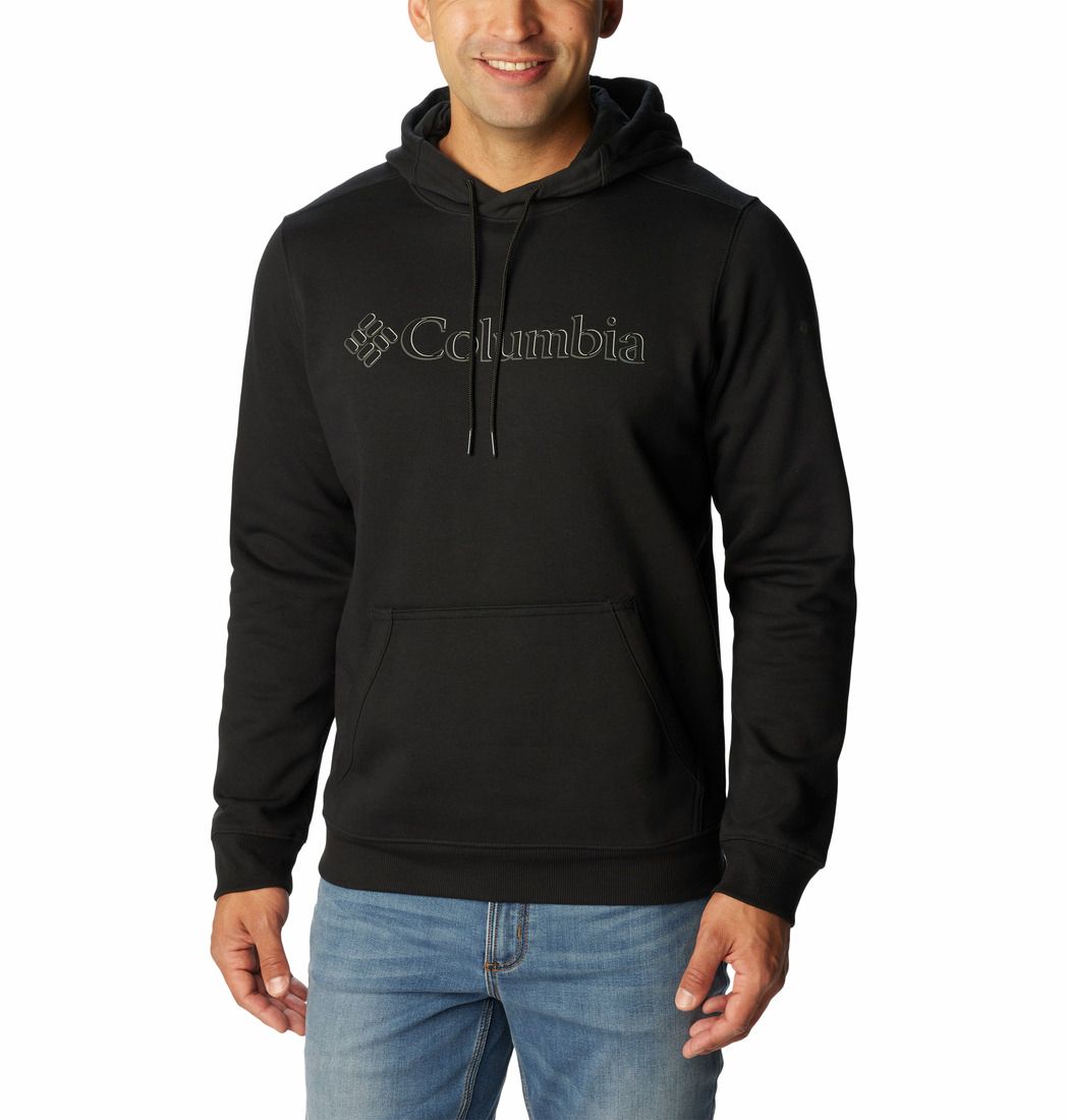 MAIN IMAGE OF COLUMBIA MENS CSC BASIC LOGO™ II HOODIE IN BLACK/BRANDED SHADOW GRAPHIC SMALL