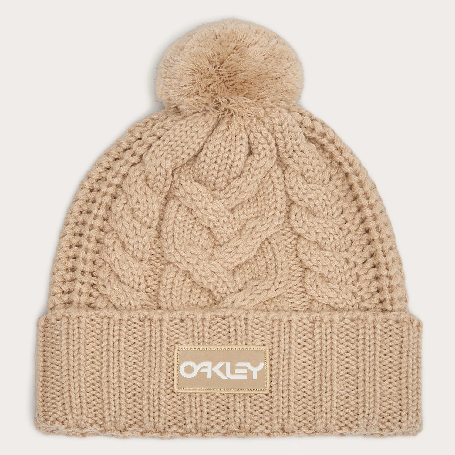 MAIN IMAGE OF OAKLEY UNISEX HARPER POM BEANIE WINTER HAT IN HUMUS O/S WITH CLASSIC STYLING AND SOFT