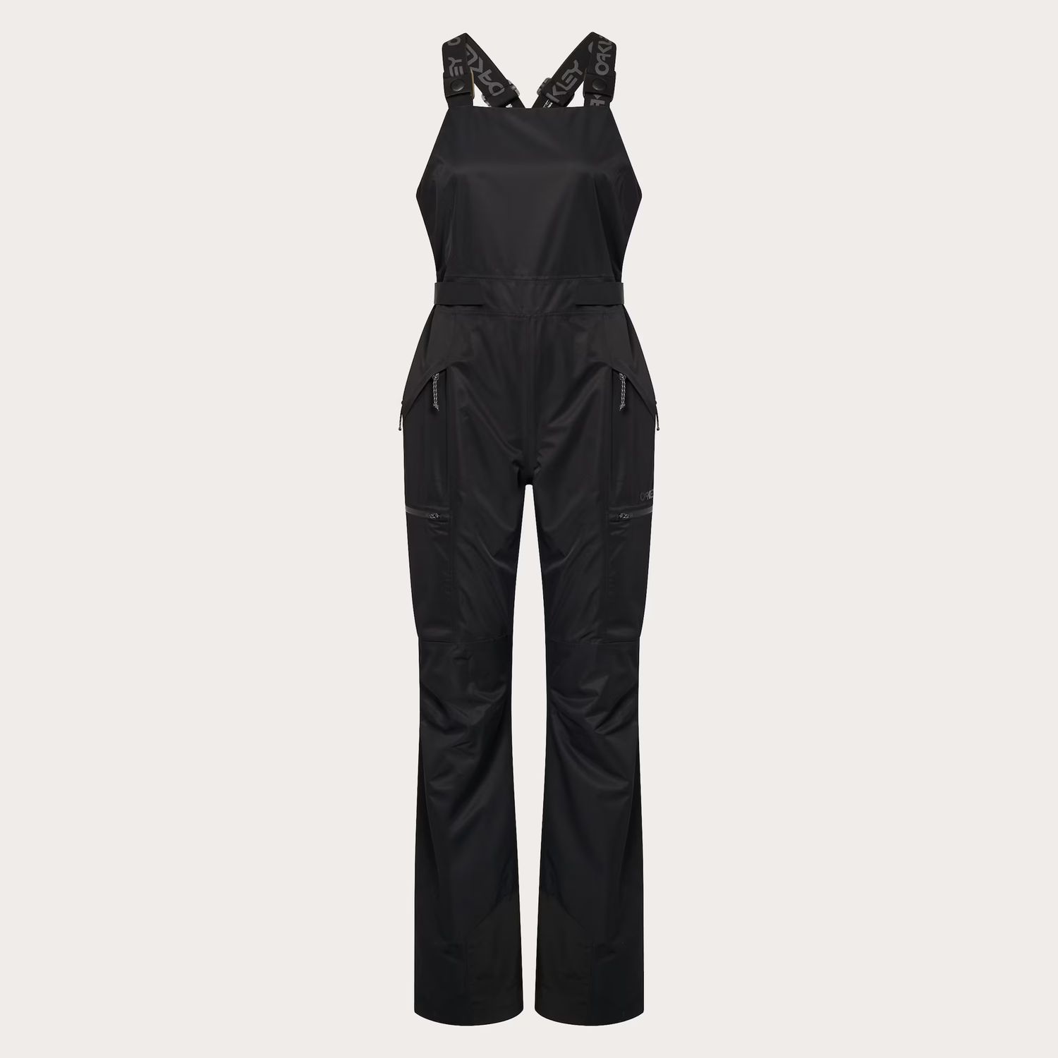 MAIN IMAGE OF OAKLEY WOMENS TNP SHELL BIB SNOW PANT IN BLACKOUT XS WITH BREATHABILITY