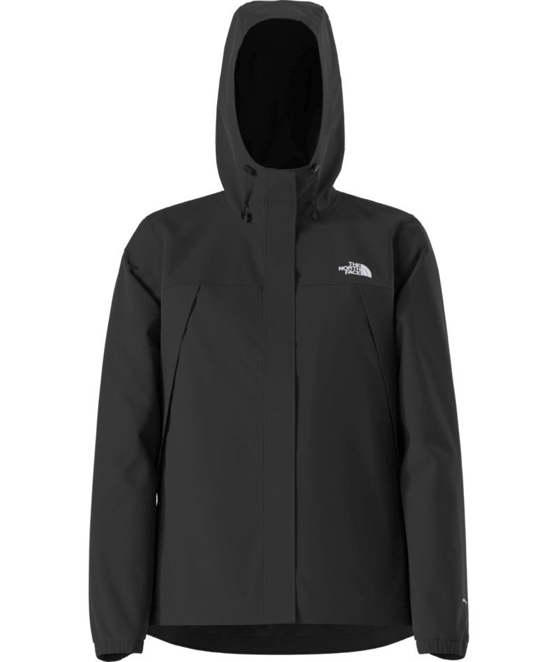 MAIN IMAGE OF THE NORTH FACE WOMENS ANTORA RAIN JACKET IN TNF BLACK XS WITH WINDPROOF FABRIC