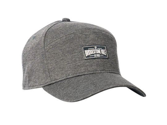 MAIN IMAGE OF BRIDGESTONE MENS SPLIT PANEL EST 1935 HAT IN CHARCOAL ADJUSTABLE