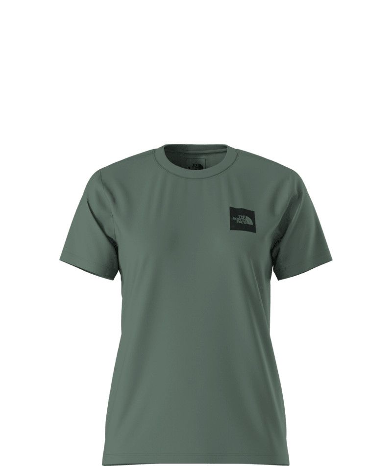 MAIN IMAGE OF THE NORTH FACE WOMENS CORE BOX HALF DOME SHORT SLEEVE SHIRT IN DUCK GREEN XS