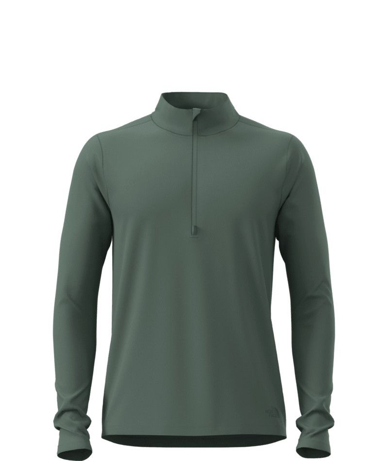 MAIN IMAGE OF THE NORTH FACE MENS DUNE SKY ¼ ZIP SWEATER IN DUCK GREEN SMALL WITH UPF 40+