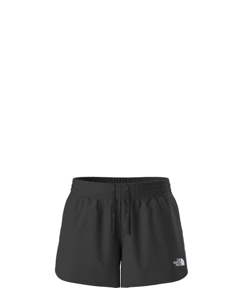 MAIN IMAGE OF THE NORTH FACE WOMENS FLEX WOVEN SHORT IN TNF BLACK 3&quot; XS WITH COMFORT AND DURABILITY