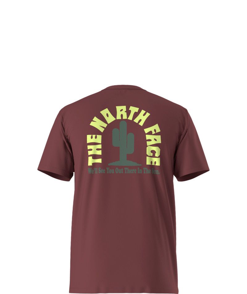 MAIN IMAGE OF THE NORTH FACE MENS PUBLIC LANDS CACTUS—GRAPHIC SHORT SLEEVE SHIRT IN SUMAC SMALL