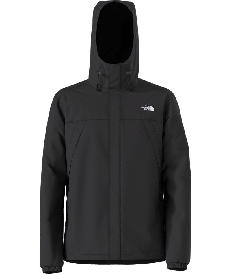 MAIN IMAGE OF THE NORTH FACE MENS ANTORA RAIN JACKET IN TNF BLACK/NPF SMALL WITH WINDPROOF FABRIC