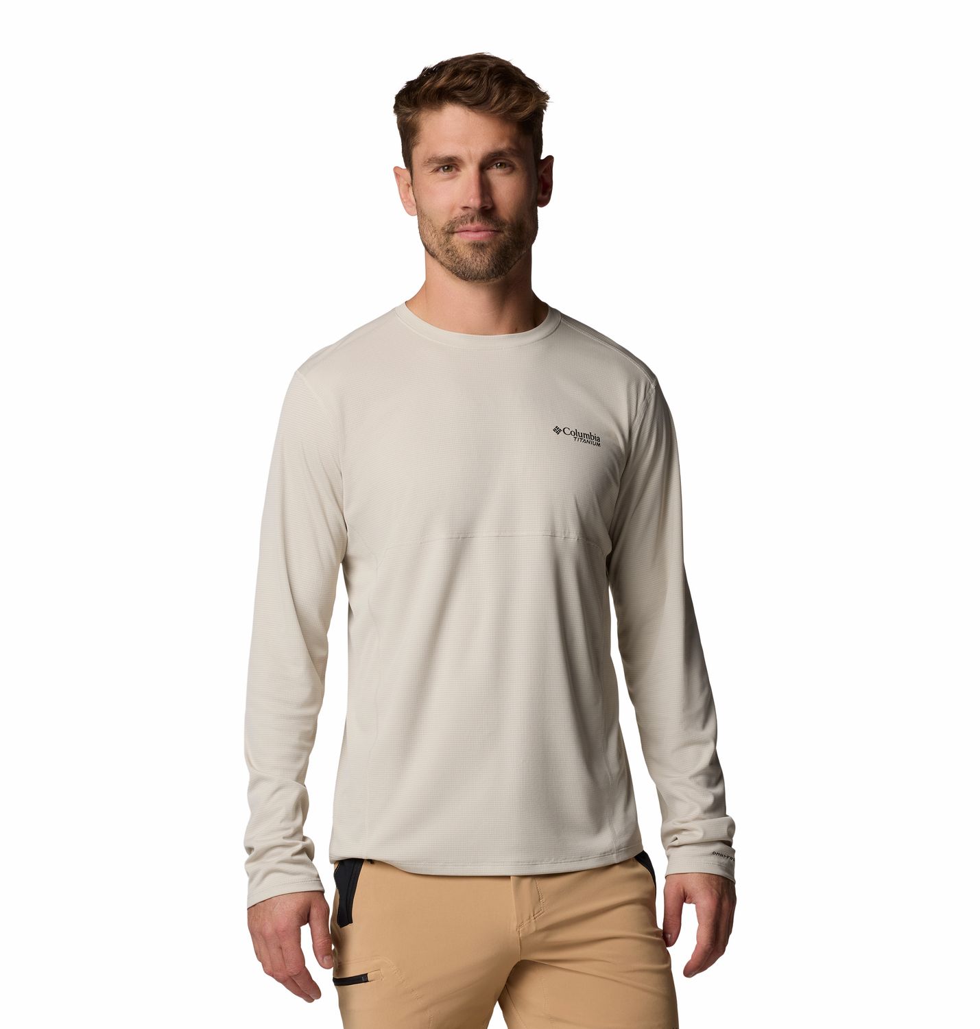 MAIN IMAGE OF COLUMBIA MENS CIRQUE RIVER™ PRO CREW LONG SLEEVE SHIRT IN DARK STONE MEDIUM