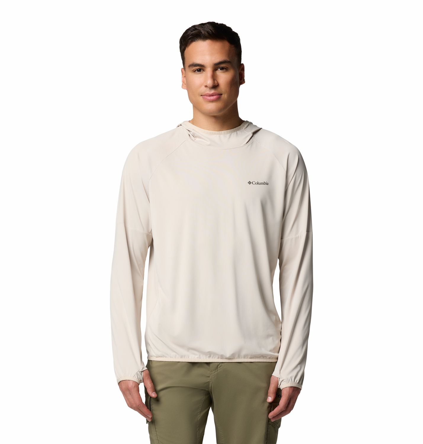 MAIN IMAGE OF COLUMBIA MENS SKIEN VALLEY™ HOODIE IN DARK STONE SMALL WITH UPF 50