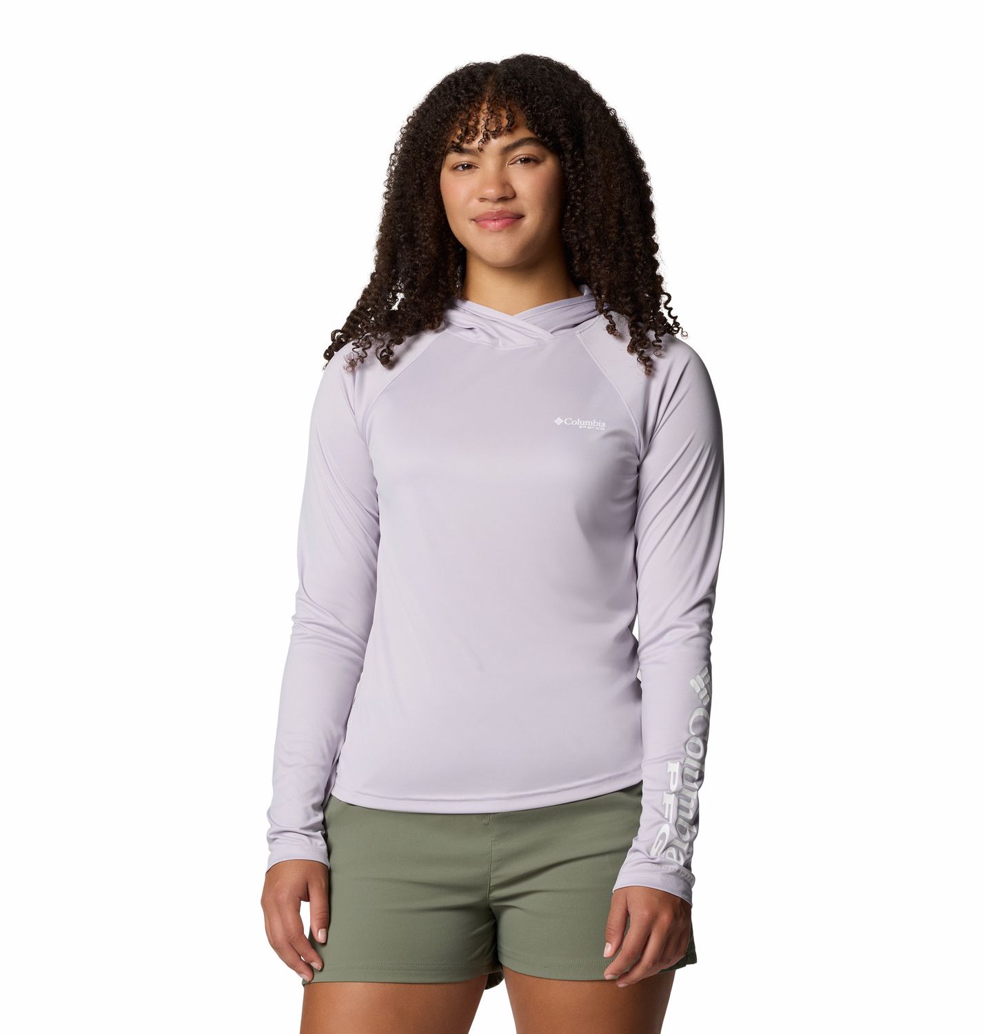 MAIN IMAGE OF COLUMBIA WOMENS TIDAL™ II HOODIE IN LAVENDER PEARL XS WITH UPF 40