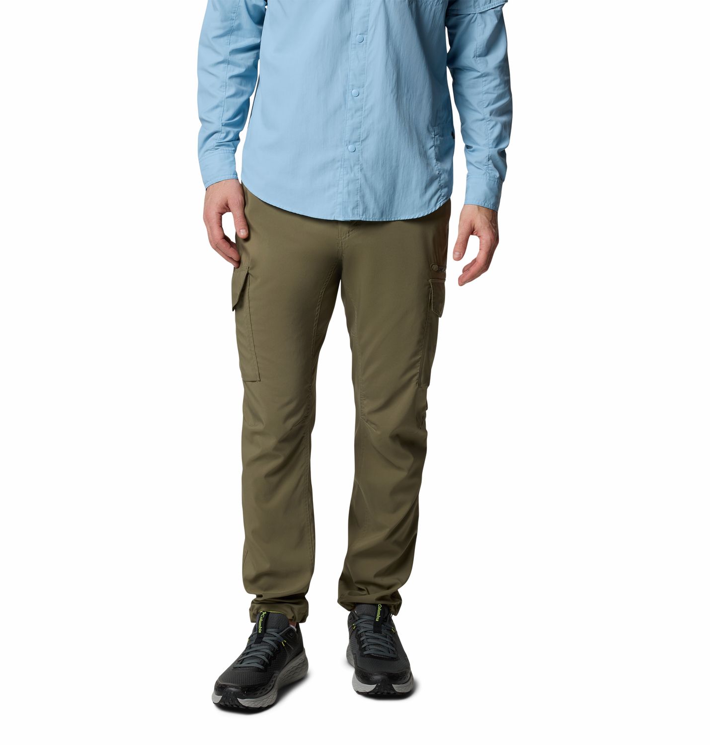 MAIN IMAGE OF COLUMBIA MENS SKIEN VALLEY™ CARGO PANT IN STONE GREEN 32 32 WITH UPF 50