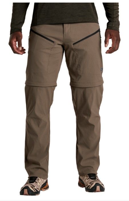 MAIN IMAGE OF KUHL MENS RENEGADE CONVERTIBLE PANT IN KHAKI 32 32 WITH WATER RESISTANCE