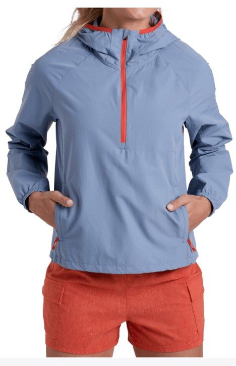 MAIN IMAGE OF KUHL WOMENS WANDER HOODIE IN BLUE COVE SMALL WITH DURABILITY