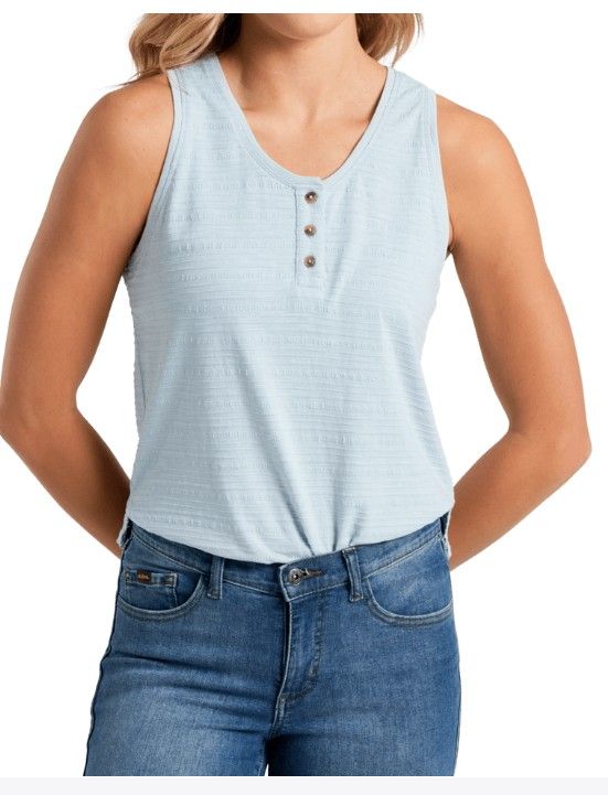 MAIN IMAGE OF KUHL WOMENS WILLA HENLEY TANK TOP IN BLUEBELL XS WITH BREATHABILITY