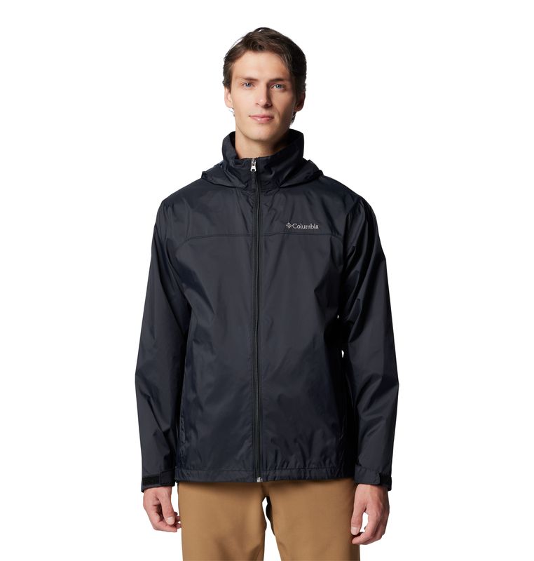 FRONT VIEW OF COLUMBIA MENS GLENNAKER LAKE™ II RAIN JACKET WITH LIGHT WARMTH