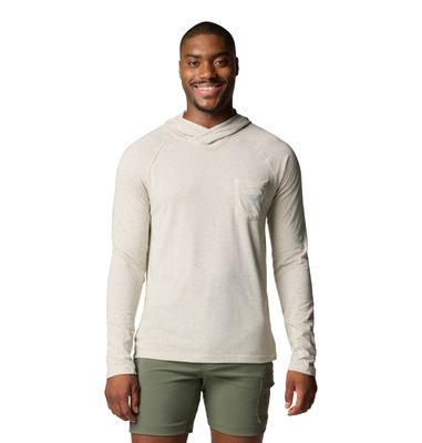 FRONT VIEW OF COLUMBIA MENS PFG UNCHARTED™ NEPS HOODIE WITH UPF 40 AND MOISTURE WICKING