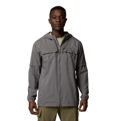 FRONT VIEW OF COLUMBIA MENS SKIEN VALLEY™ FULL ZIP HOODIE WITH UPF 50 AND MOISTURE WICKING