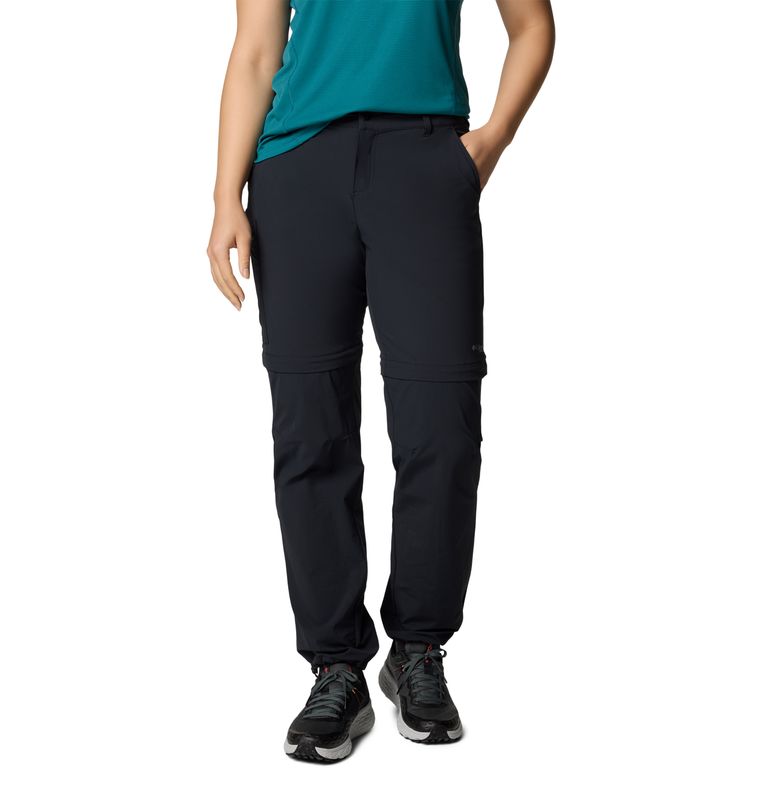FRONT VIEW OF COLUMBIA WOMENS SUMMIT VALLEY™ CONVERTIBLE II PANT WITH UPF 50