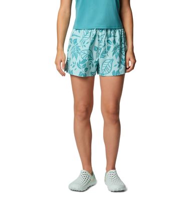FRONT VIEW OF COLUMBIA WOMENS BOGATA BAY™ PRINT II SHORT WITH QUICK DRYING
