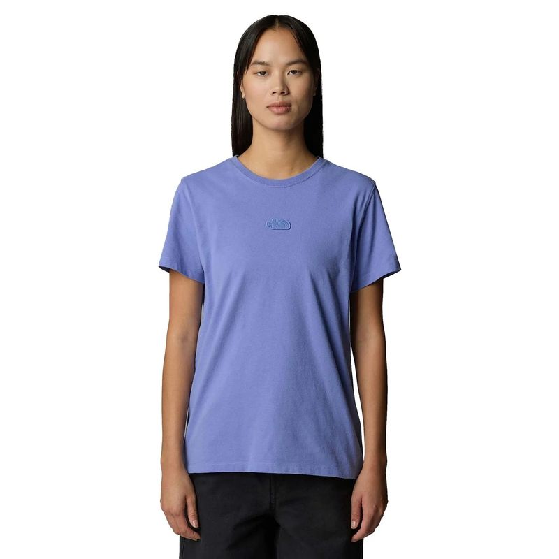 FRONT VIEW OF THE NORTH FACE WOMENS NATURE RELAXED SHORT SLEEVE SHIRT WITH CASUAL COMFORT