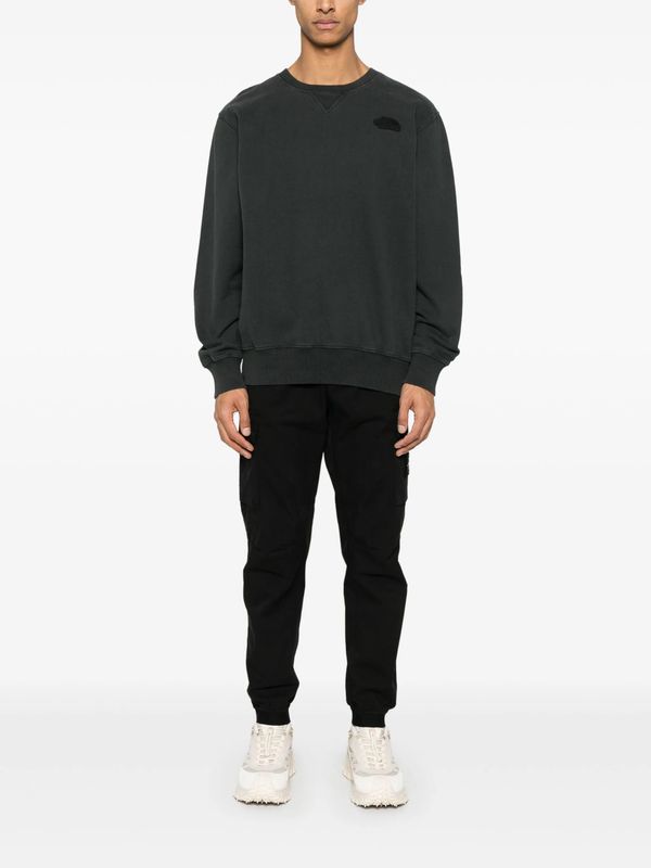 FRONT VIEW OF THE NORTH FACE MENS NATURE RELAXED CREW SWEATER WITH CASUAL COMFORT AND RELAXED FIT