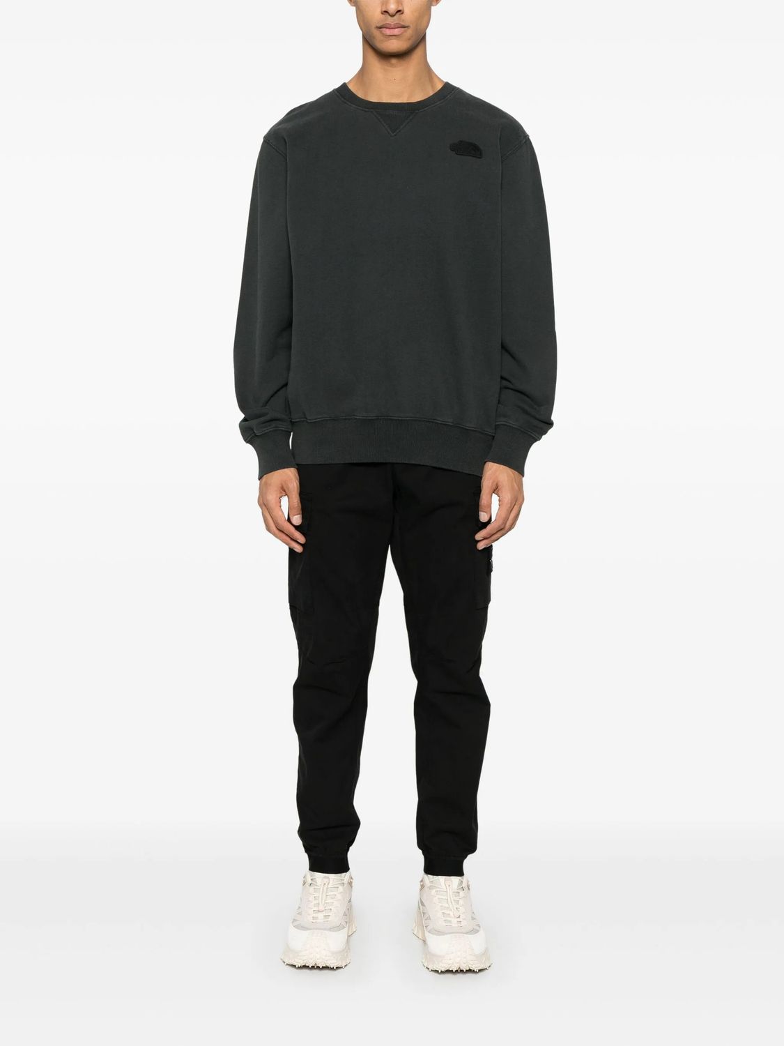 MAIN IMAGE OF THE NORTH FACE MENS NATURE RELAXED CREW SWEATER IN TNF BLACK SMALL