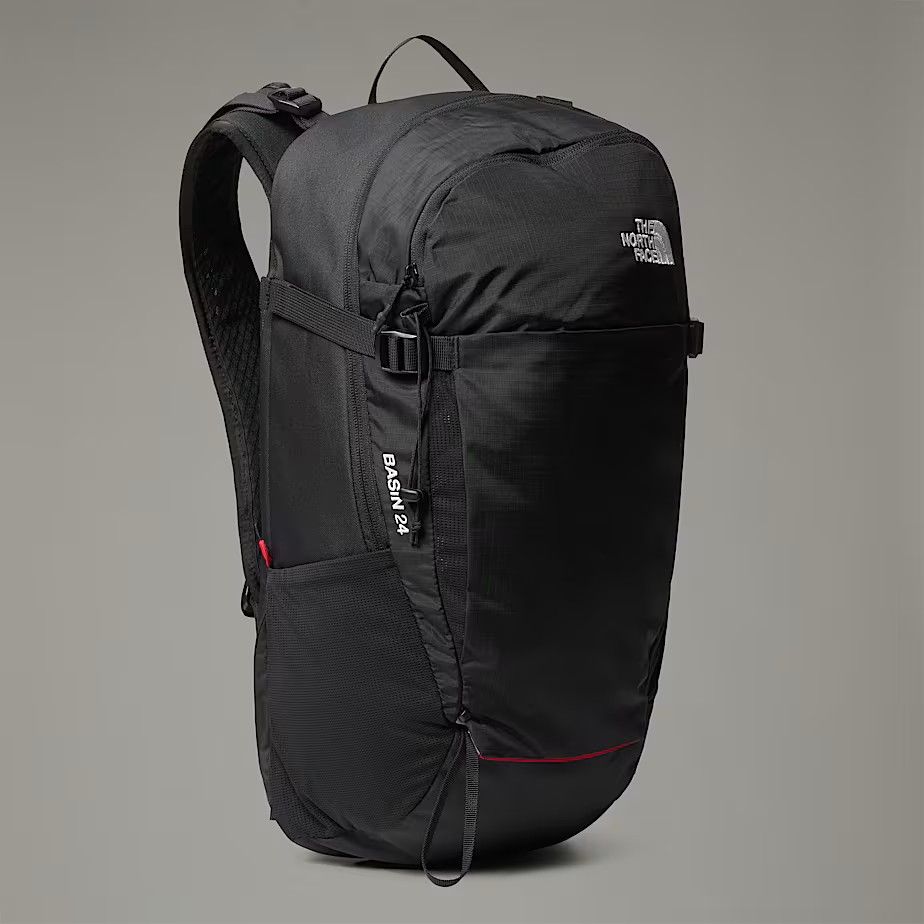 MAIN IMAGE OF THE NORTH FACE UNISEX BASIN 24 BACKPACK IN TNF BLACK/TNF BLACK/NPF ADJUSTABLE