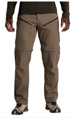 FRONT VIEW OF KUHL MENS RENEGADE CONVERTIBLE PANT WITH WATER RESISTANCE AND QUICK-DRYING