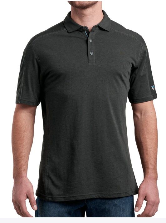 FRONT VIEW OF KUHL MENS BRAZEN KUHLDRY POLO WITH QUICK-DRYING AND HIGH BREATHABILITY