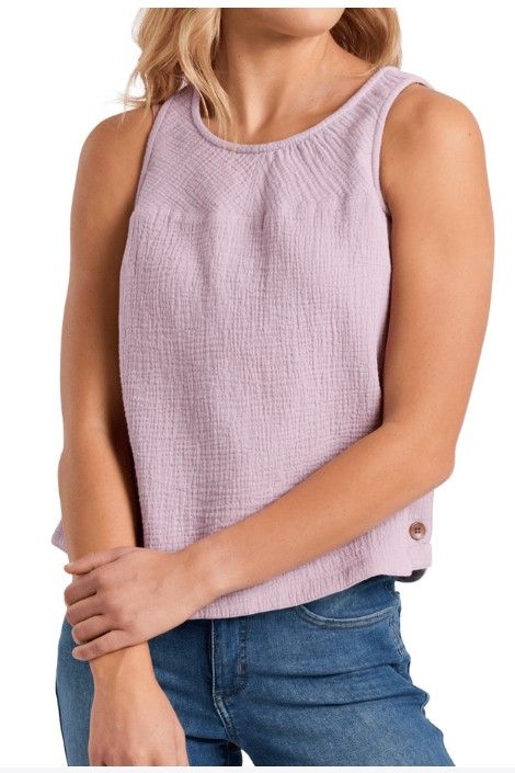 FRONT VIEW OF KUHL WOMENS KLOVER TANK TOP WITH BREATHABILITY AND SOFT FABRIC