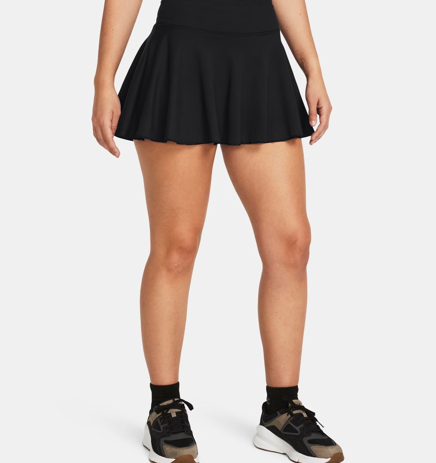 MAIN IMAGE OF UNDER ARMOUR WOMENS UA MOTION SKORT IN BLACK/WHITE XS WITH BREATHABILITY