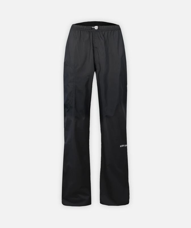 FRONT VIEW OF BOULDER GEAR MENS STRATUS RAIN PANT WITH WATERPROOFING AND FULLY SEAM-SEALED