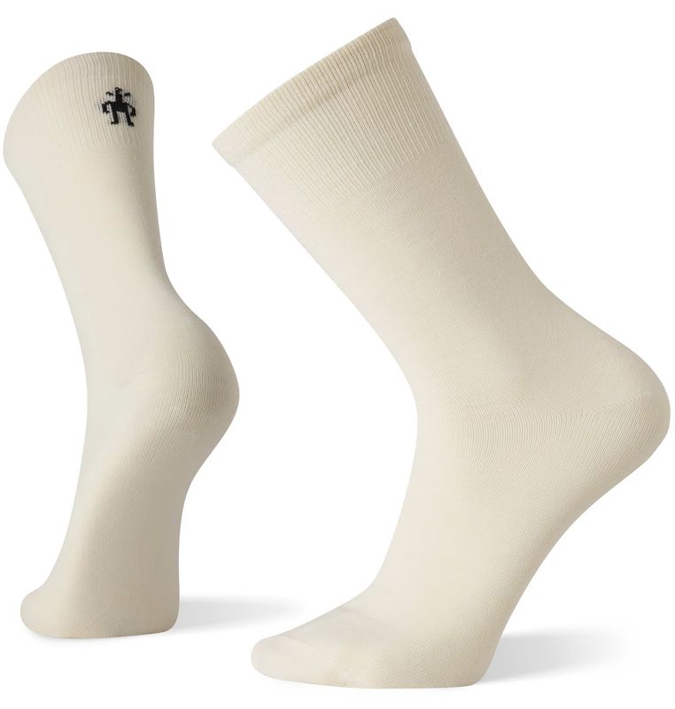 FULL VIEW OF SMARTWOOL UNISEX HIKE CLASSIC EDITION ZERO CUSHION LINER CREW SOCKS WITH COMFORT