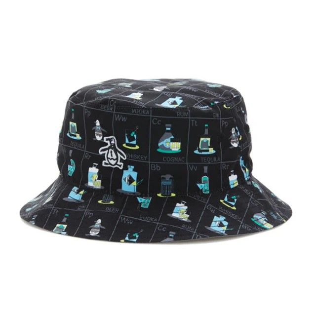 PENGUIN MENS PETE&#39;S FLASH CARDS REVERSIBLE BUCKET HAT 24, Color: CAVIER, Size: S/M