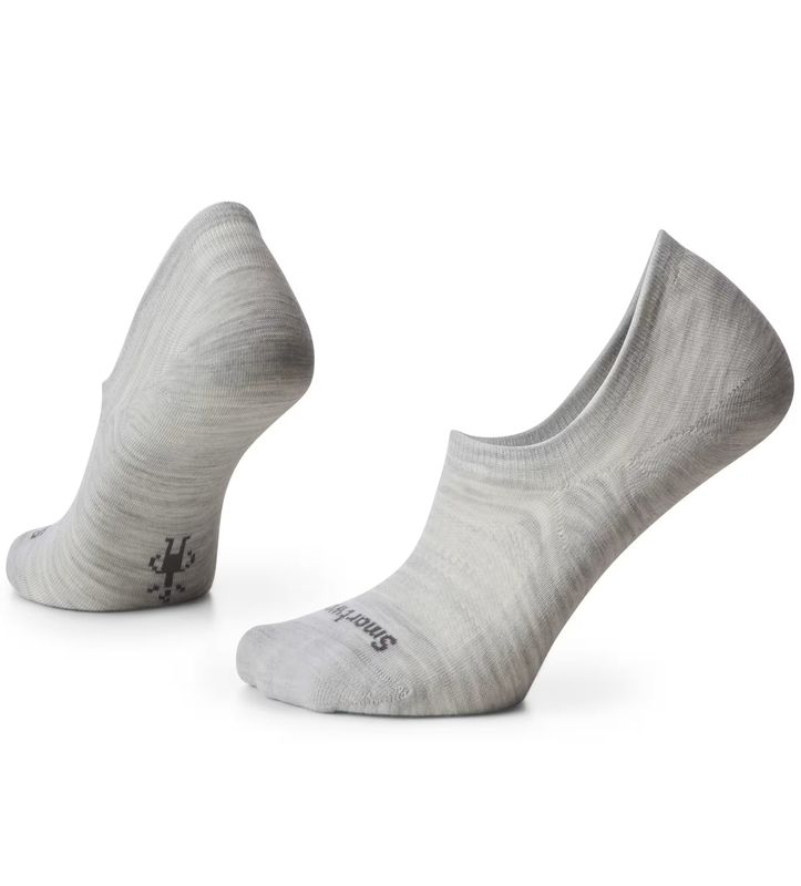 FULL VIEW OF SMARTWOOL UNISEX EVERYDAY NO SHOW SOCKS WITH ALL-DAY COMFORT AND BREATHABILITY