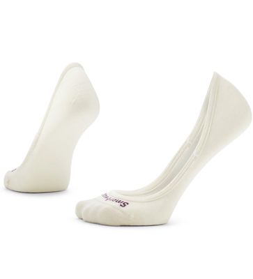 FRONT VIEW OF SMARTWOOL UNISEX EVERYDAY LOW CUT NO SHOW SOCKS FEATURES INTERNAL GRIPPER AT HEEL AND…