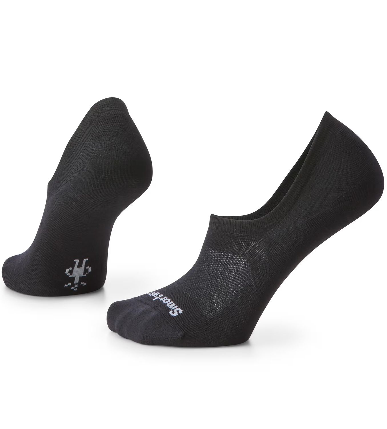 MAIN IMAGE OF SMARTWOOL UNISEX EVERYDAY NO SHOW SOCKS IN BLACK MEDIUM WITH ALL-DAY COMFORT